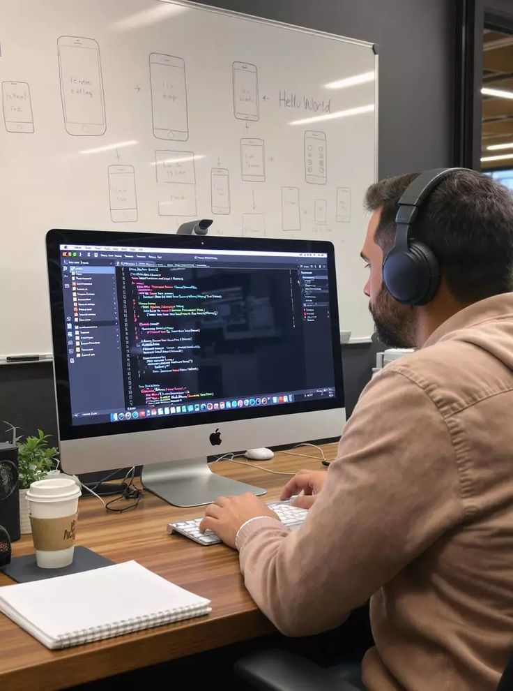 Студент Ignis Xen за ноутбуком